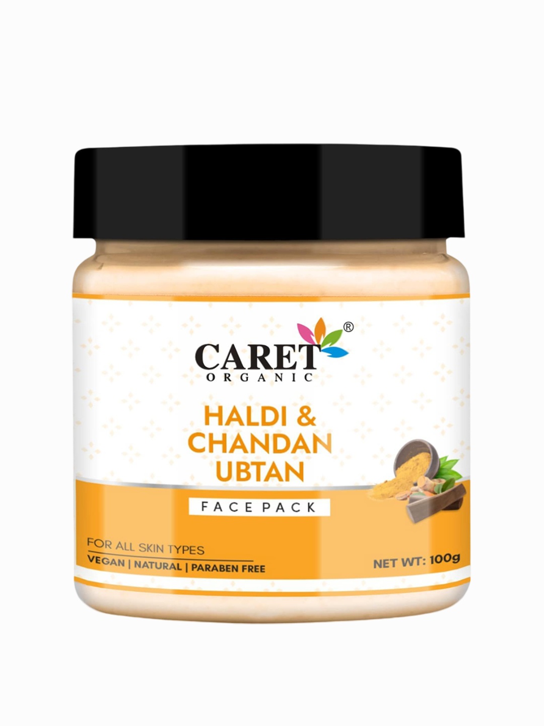 

CARET ORGANIC Haldi & Chandan Ubtan Face Pack - 100 g, White