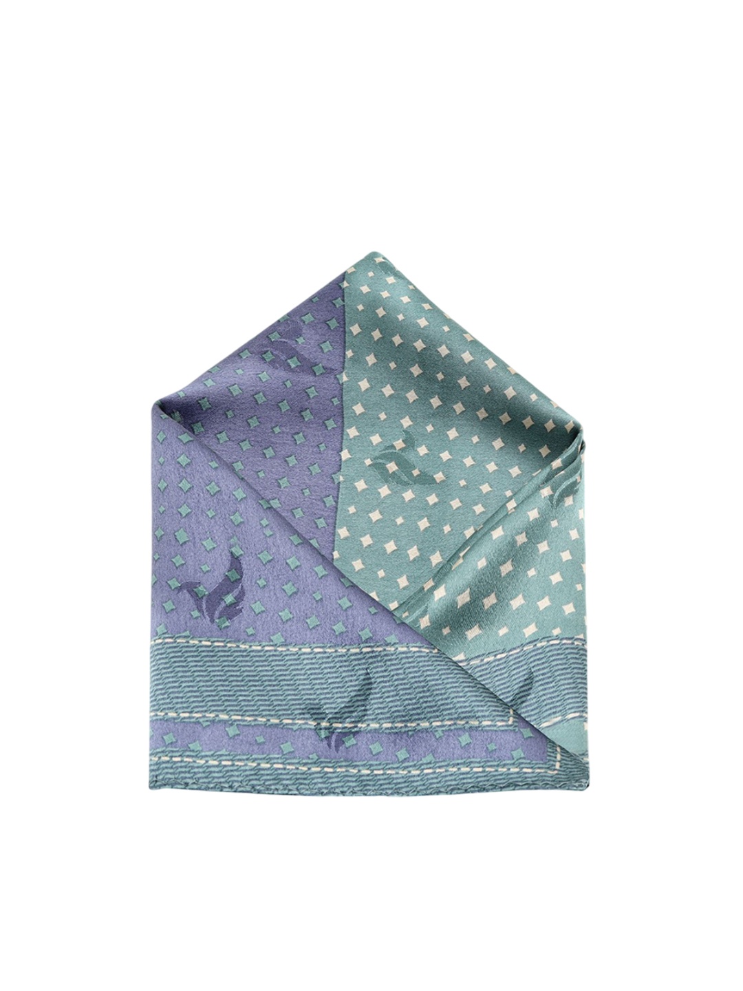 

Blackberrys Printed Silk Pocket Squares, Green