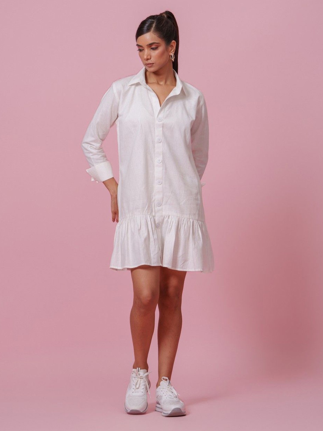 

KINA Shirt Dress, White