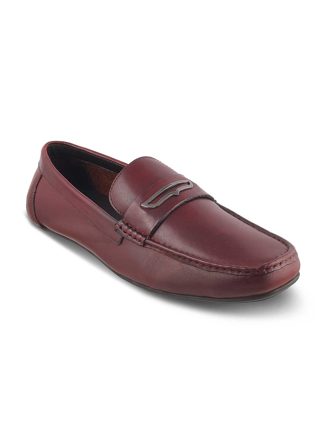 

Tresmode Men Leather Driving Shoes, Tan