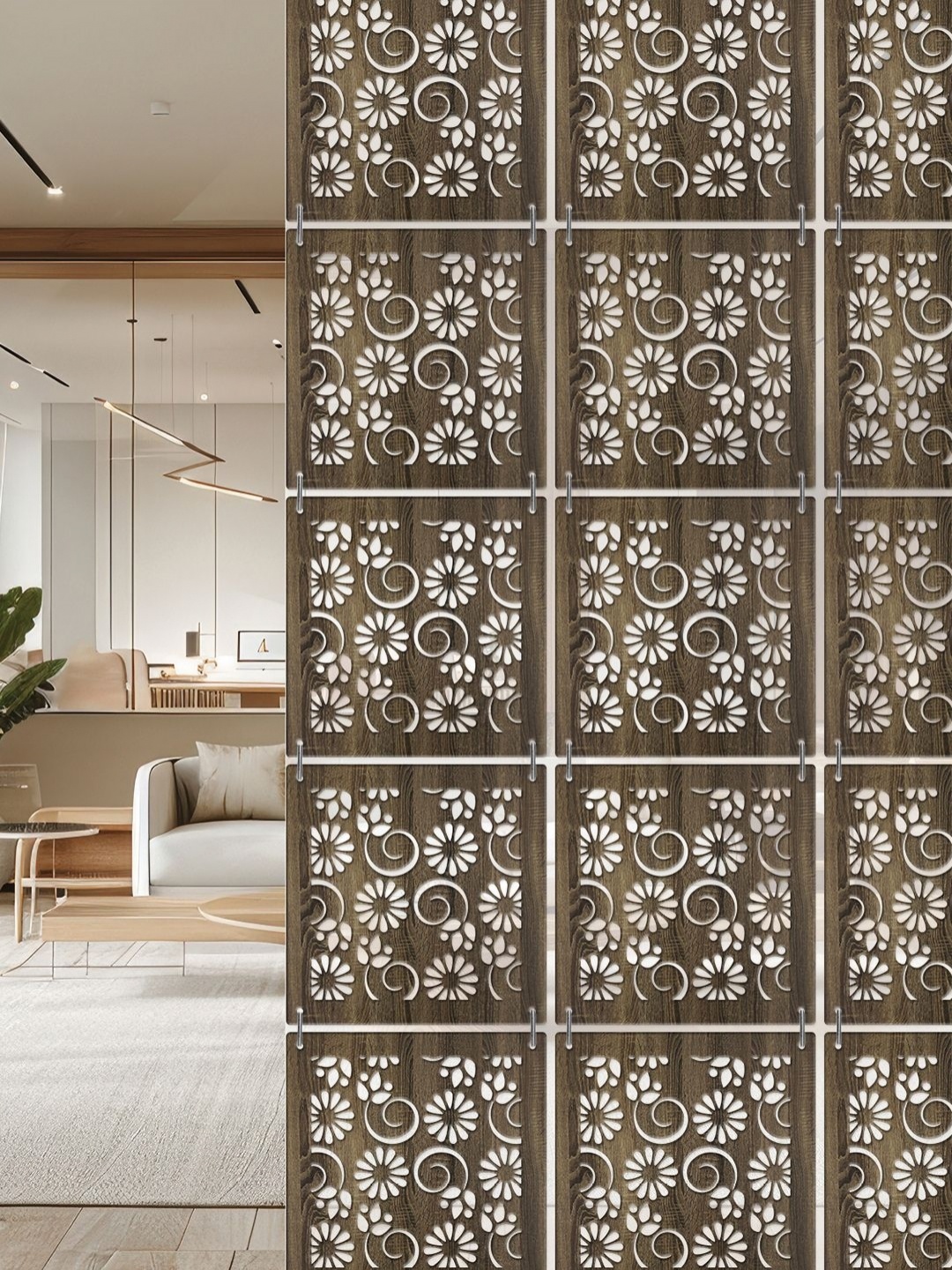 

RANDOM Brown Floral Window Blinds