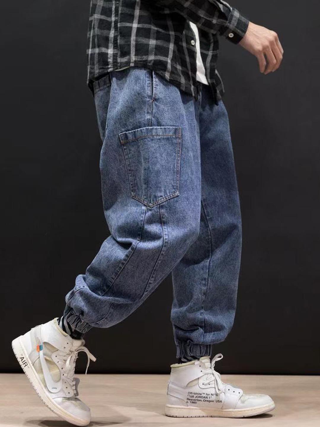

StyleCast Men Jogger Style Stretchable Jeans, Blue