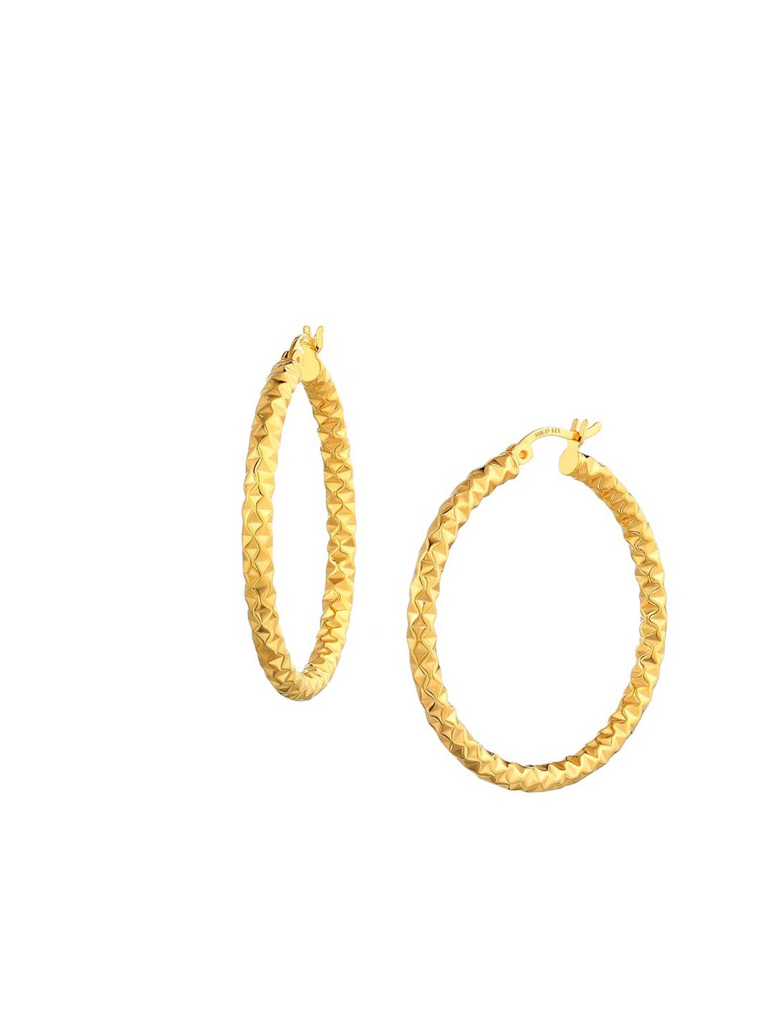 

MISS JO Contemporary Hoop Earrings, Gold