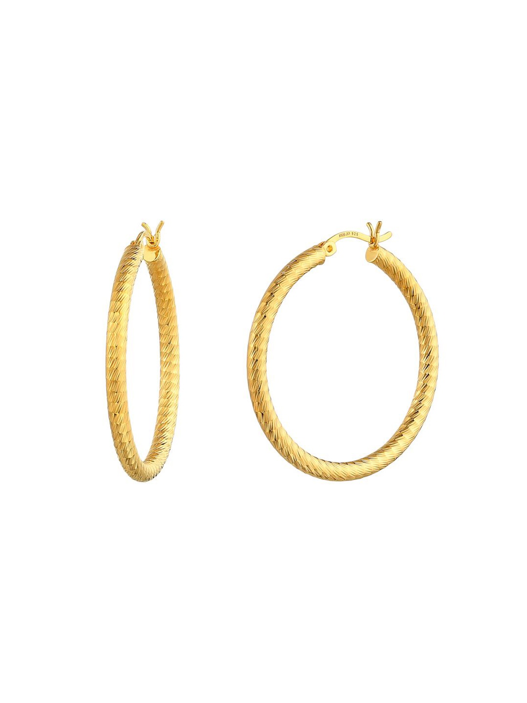 

MISS JO Contemporary Hoop Earrings, Gold