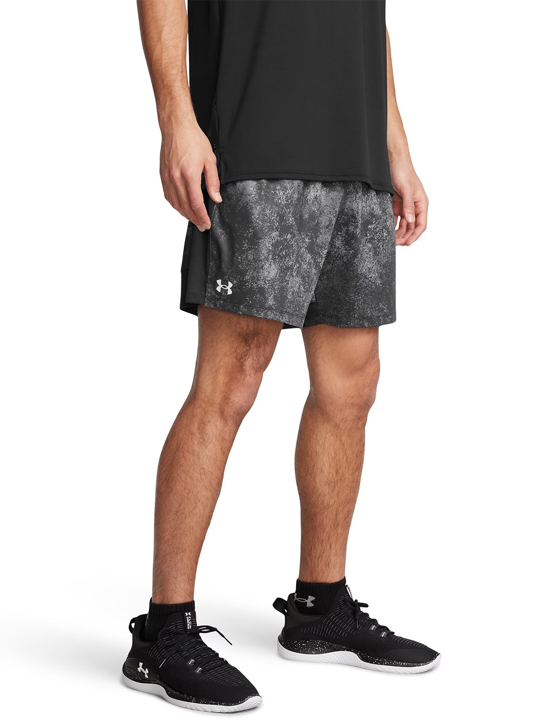 

UNDER ARMOUR Men Loose Fit Training or Gym Sports Shorts, Black