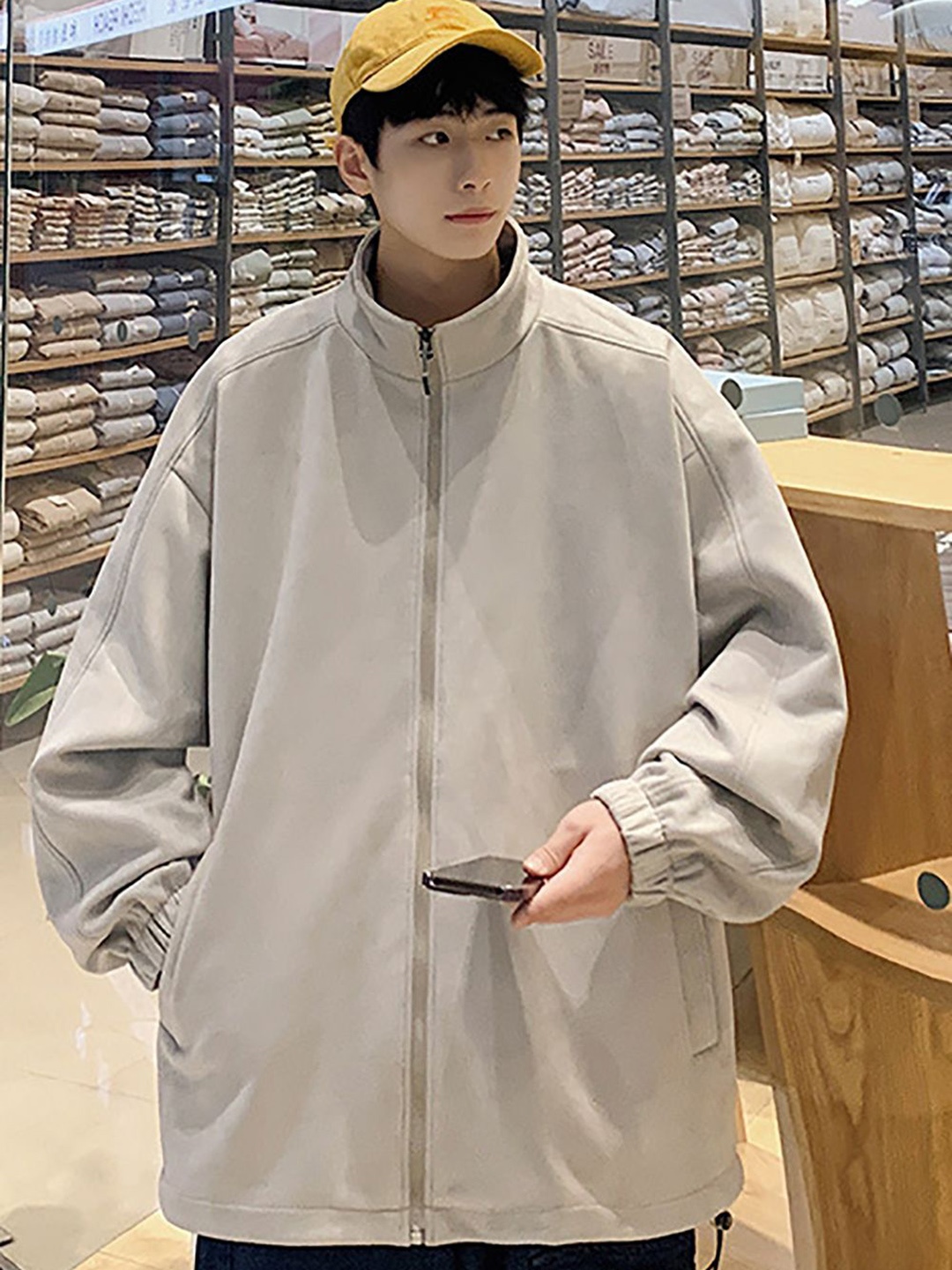 

StyleCast x Revolte Men Outdoor Tailored Jacket, Beige
