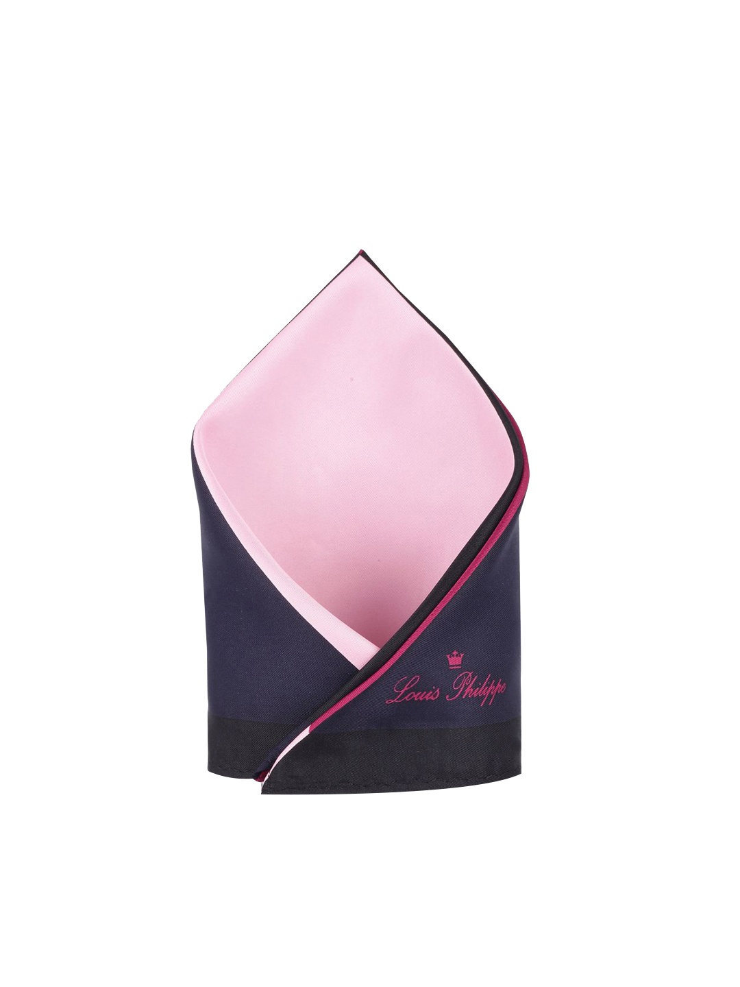 

Louis Philippe Colourblocked Pocket Square, Navy blue
