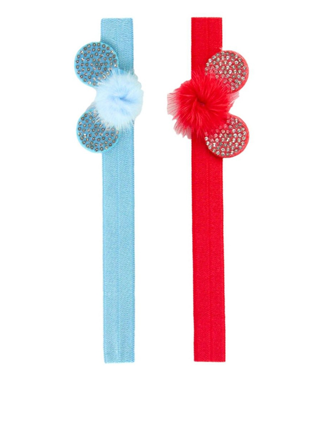

BAESD Girls Pack of 2 Mini Mouse Design Bandana Headband, Red