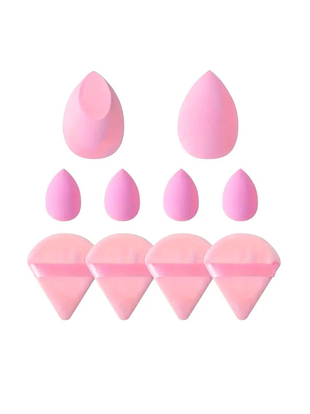 

Facejewel 10 Pcs Makeup Beauty Blender Puffs, Pink