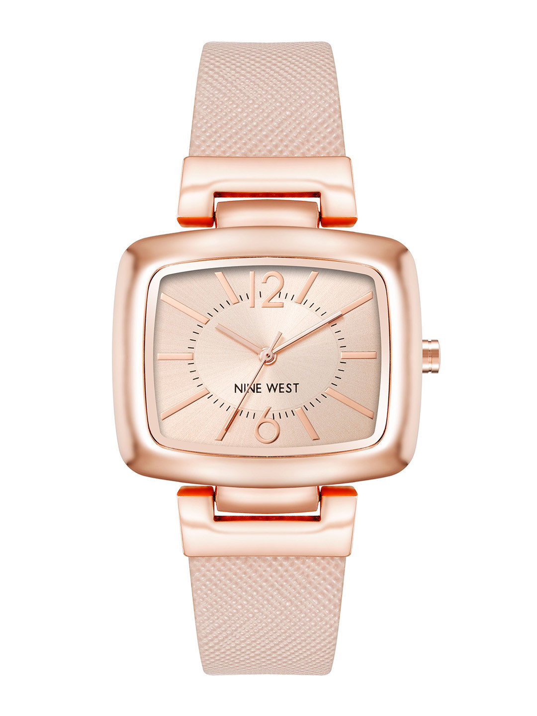 

Nine West Women Dial & Leather Straps Analogue Watch NW-1856RGBH, Pink