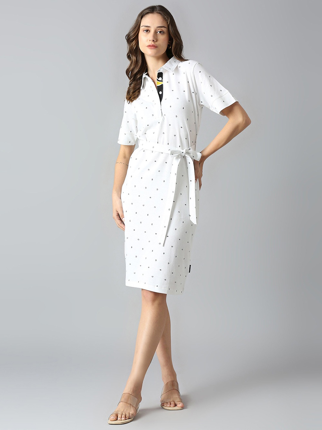 

Dream of Glory Inc Cotton Printed T-shirt Dress, White