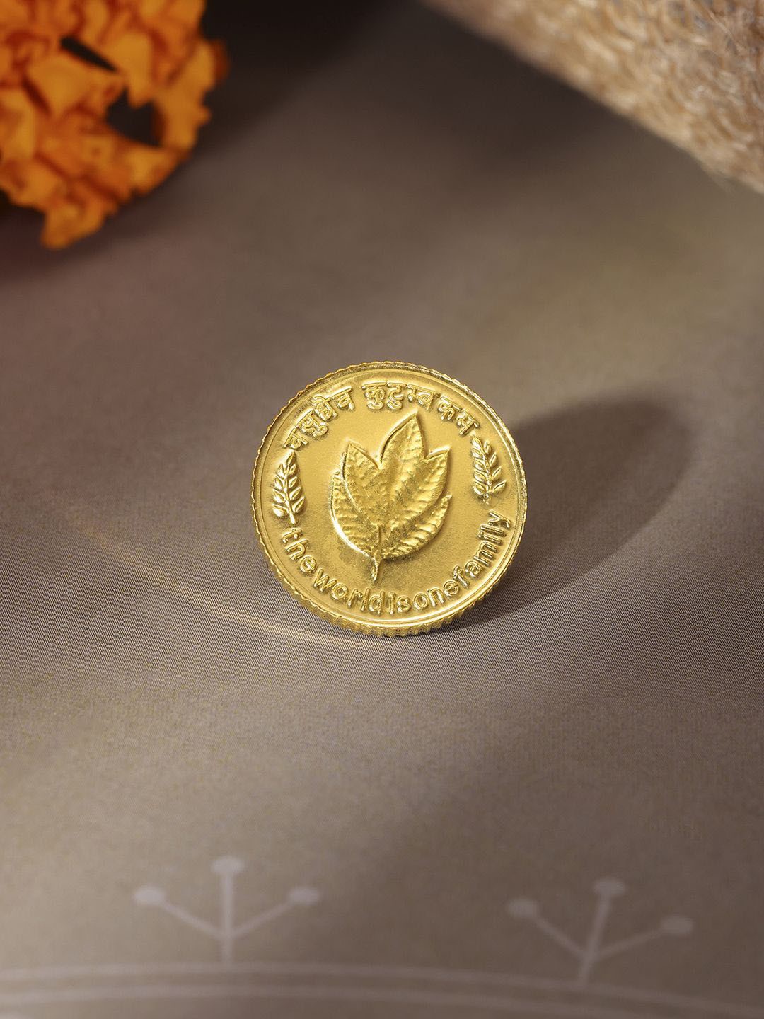 

Mia by Tanishq 24KT Gold Mango Leaf Gold Coin 5 g, Yellow