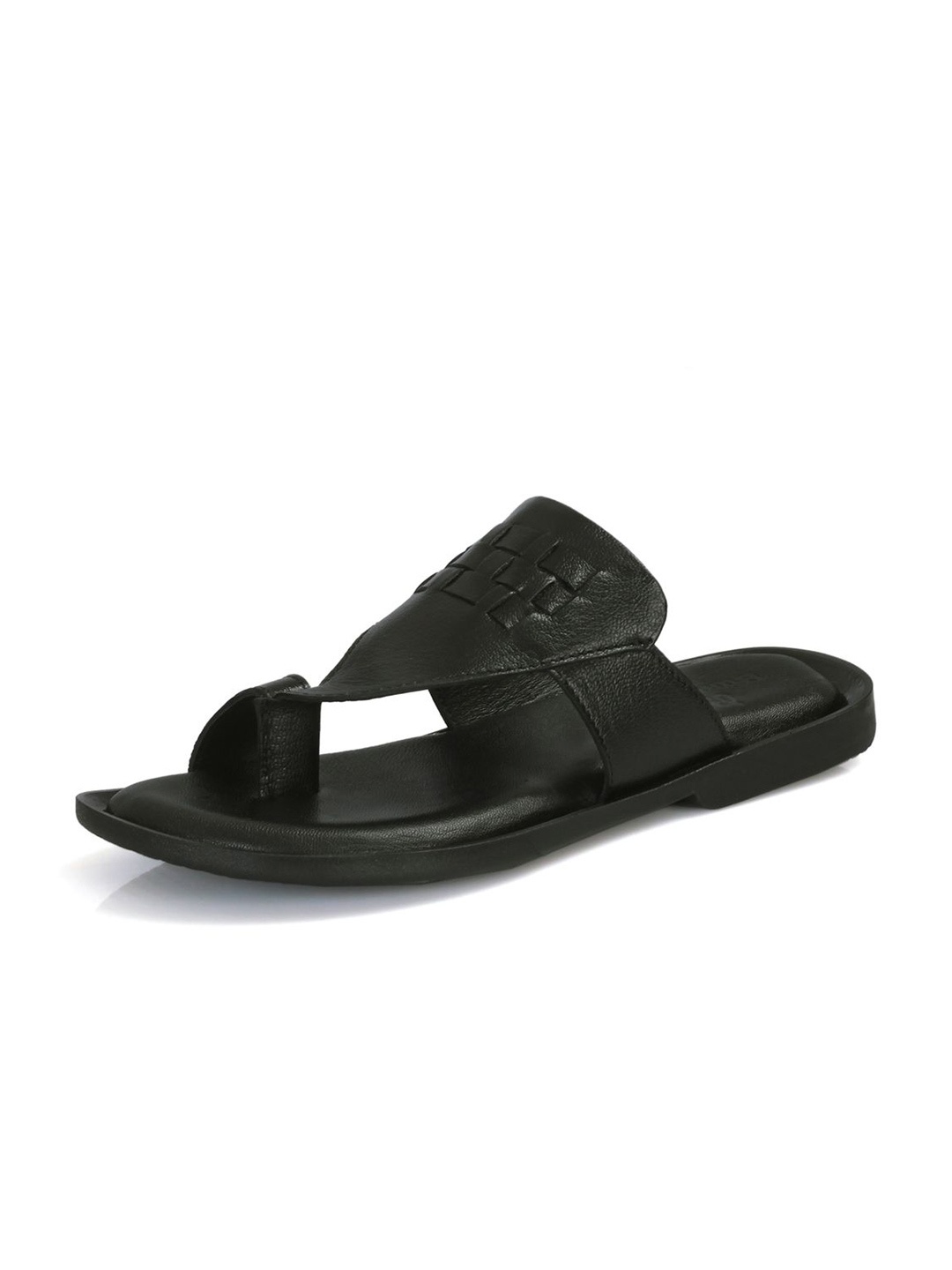 

Auserio Round Toe Textured Sandals, Black