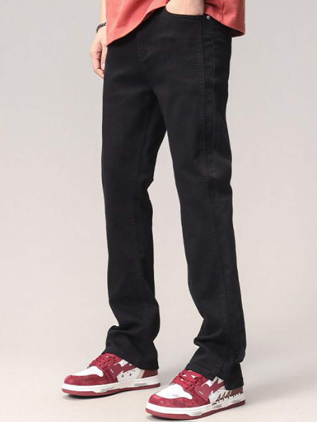 

StyleCast Men Regular Fit Mid-Rise Jeans, Black