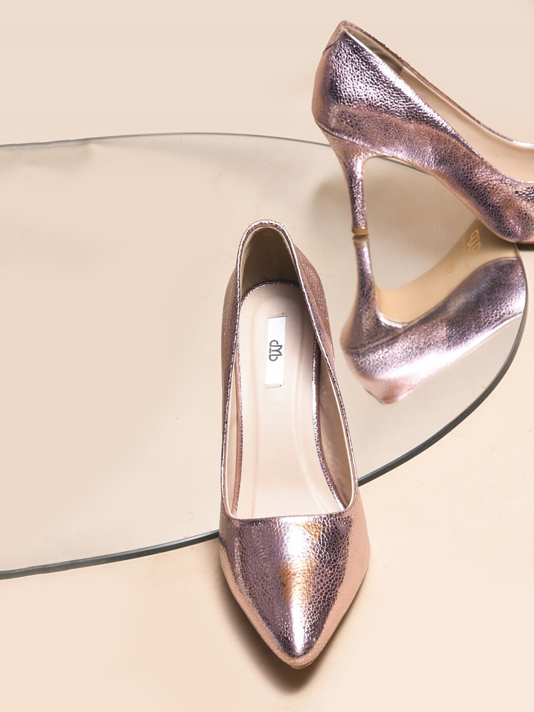 

THE WHITE POLE Stiletto Heel Pumps, Rose gold