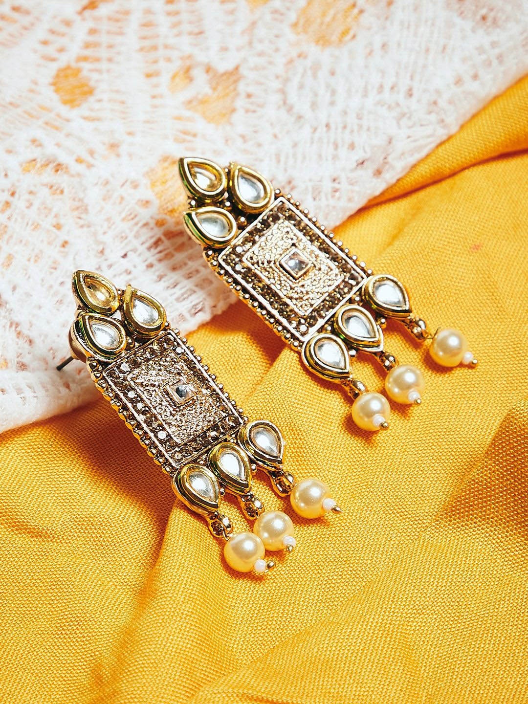 

Anouk Contemporary Drop Earrings, Gold