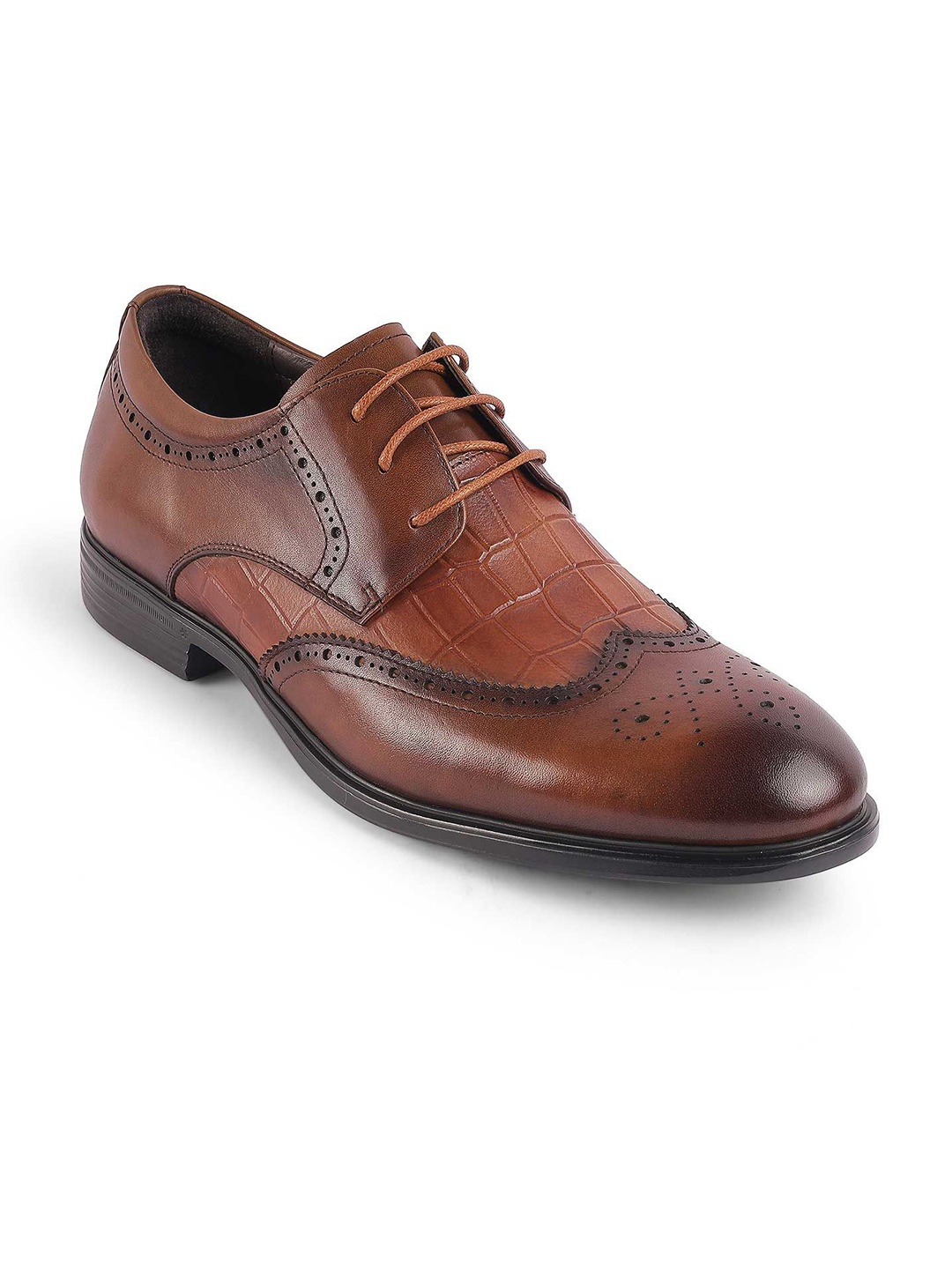 

Tresmode Men Leather Oxfords, Brown