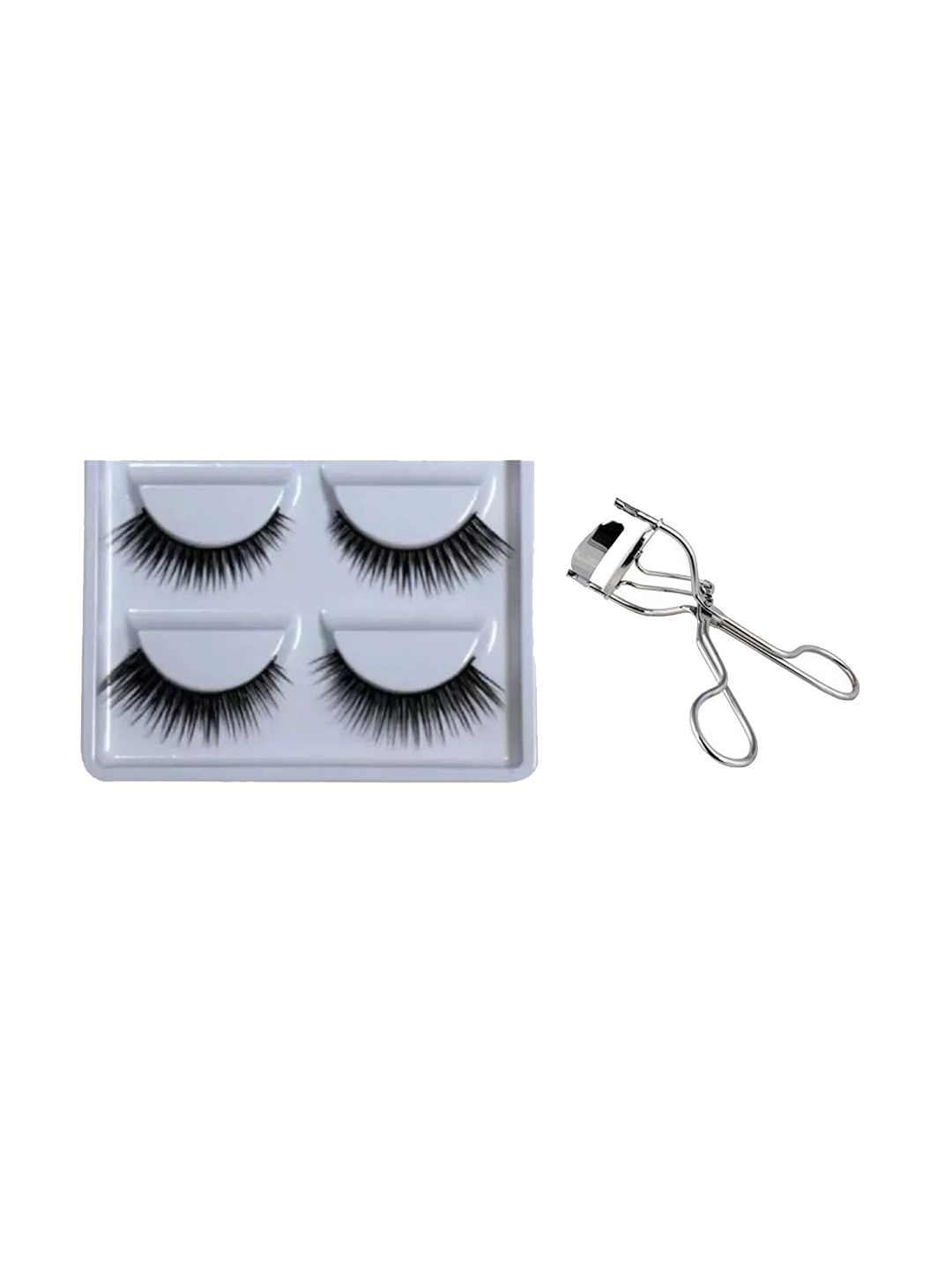 

YELGO Set Of 2 False Eyelashes & Eye Lash Curler, Black