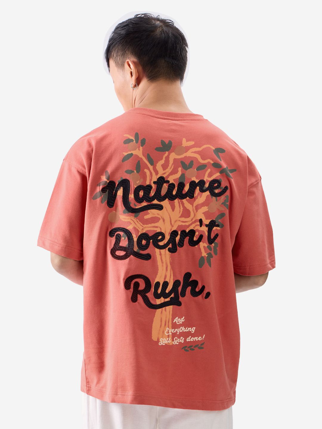 

The Souled Store Men Typography T-shirt, Pink