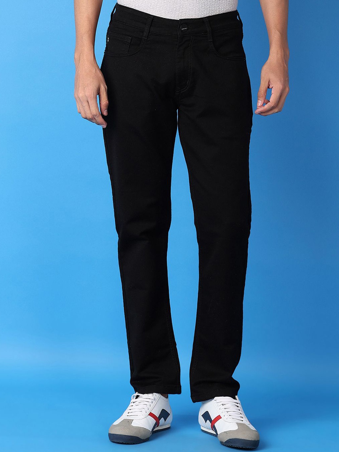 

V-Mart Men Slim Fit Stretchable Jeans, Black