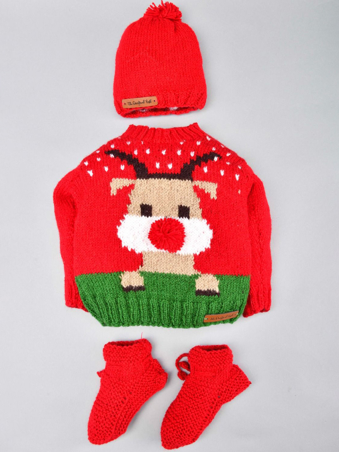 

The Original Knit Kids Baby Apparel Gift Set, Red