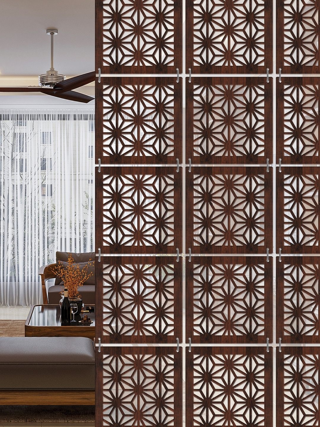 

RANDOM Brown Floral Window Blinds