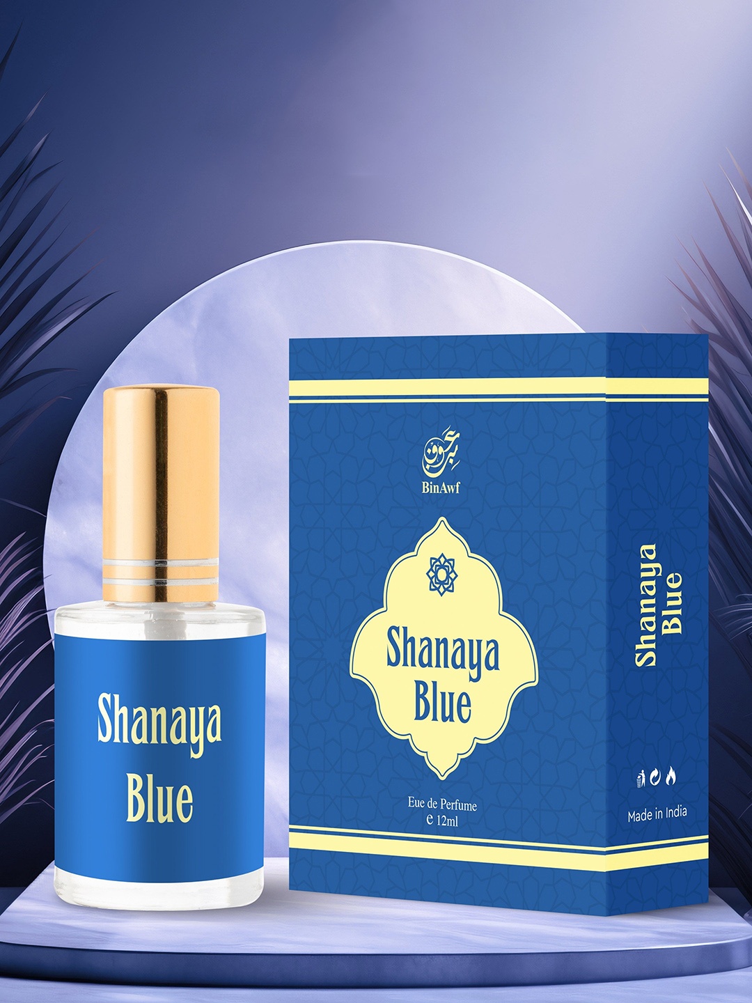 

BinAwf Shanaya Blue Eau De Parfum- 12ml, White