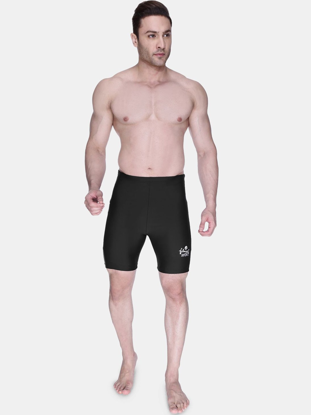 

FILMAX ORIGINALS Men Color Block Swim Bottoms, Black