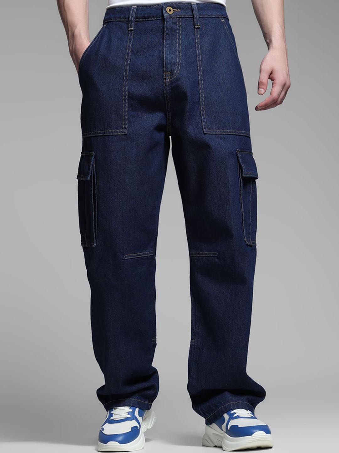

Jack & Jones Men Clean Look High-Rise Slouchy Fit Jeans, Blue