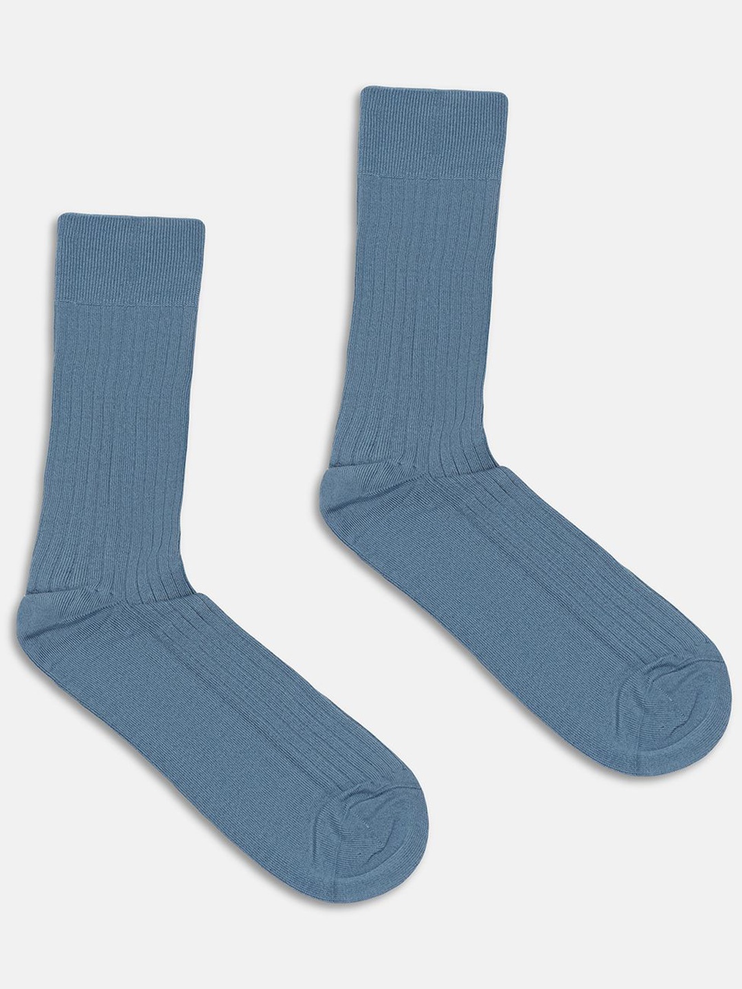 

Blackberrys Men Striped Calf-Length Socks, Blue