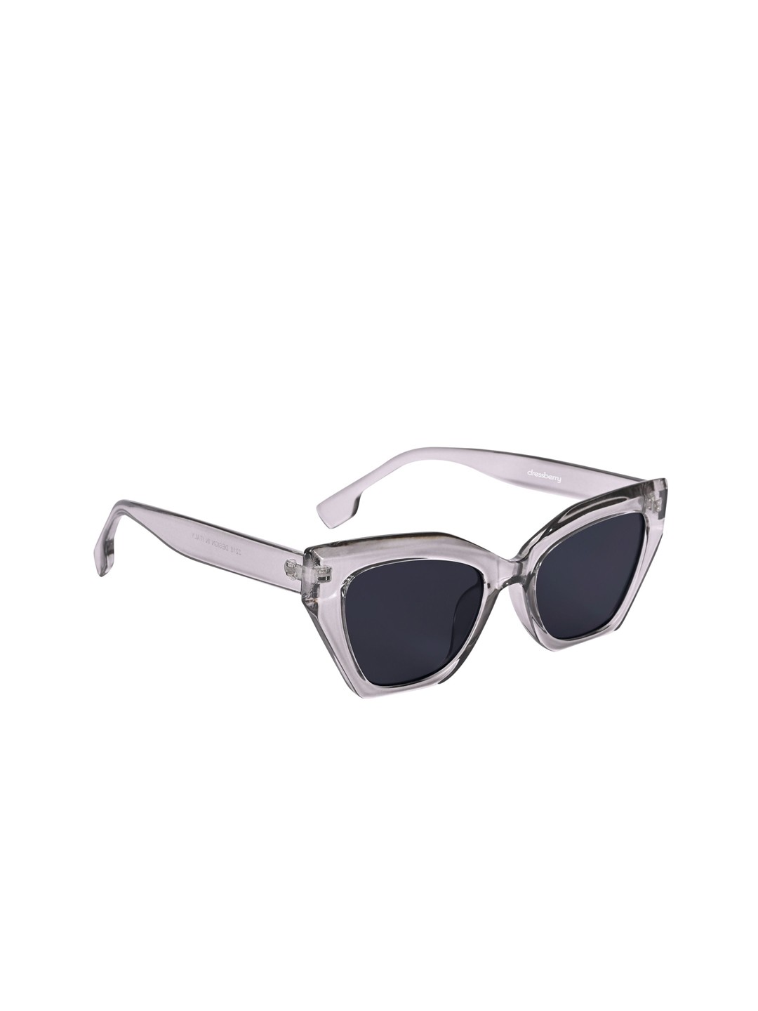 

DressBerry Women Sunglasses with UV Protected Lens ES_60075-87-DB-2218-BLK-CLGY-CEBF, Black