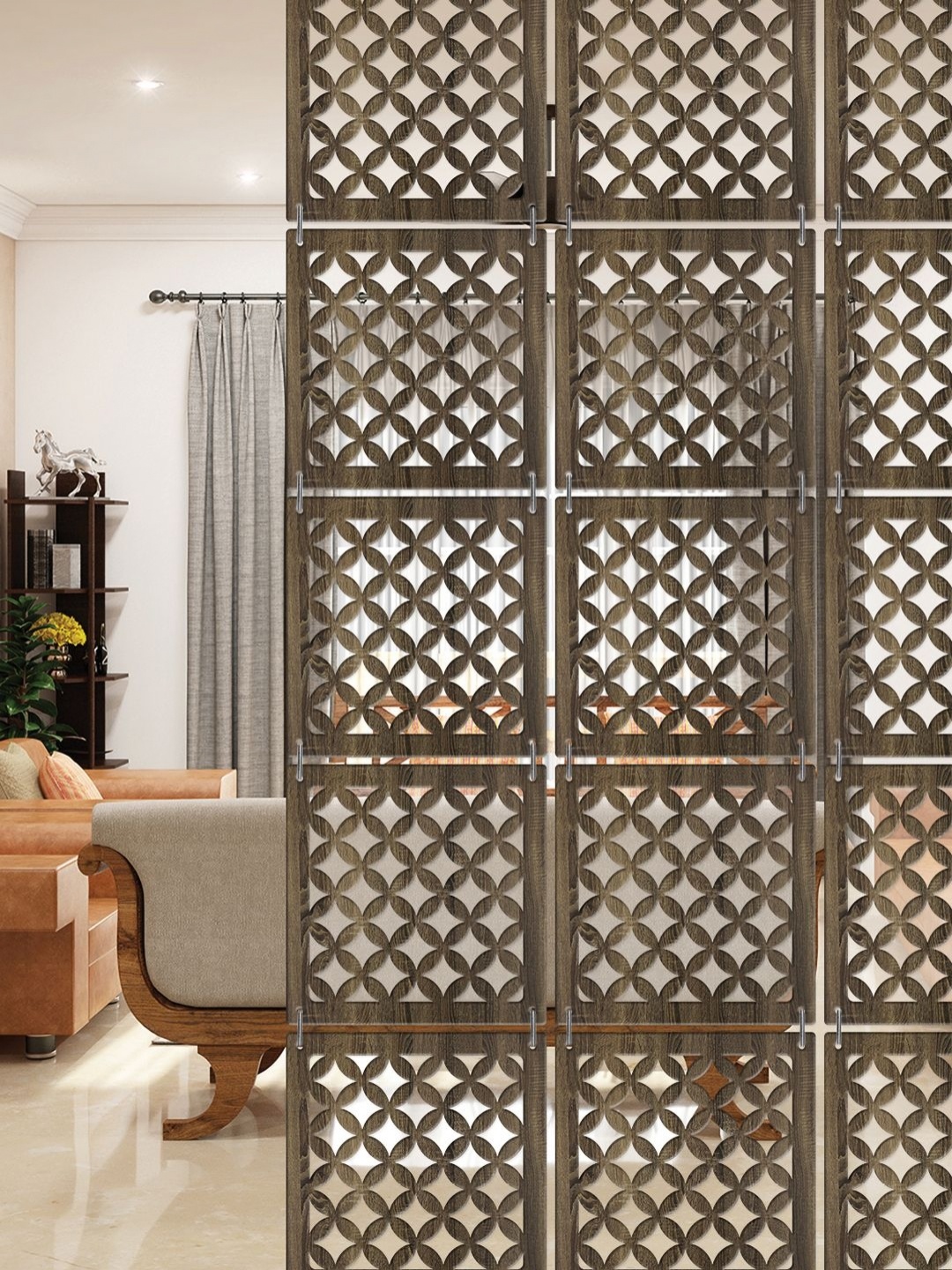 

RANDOM Brown Geometric Window Blinds