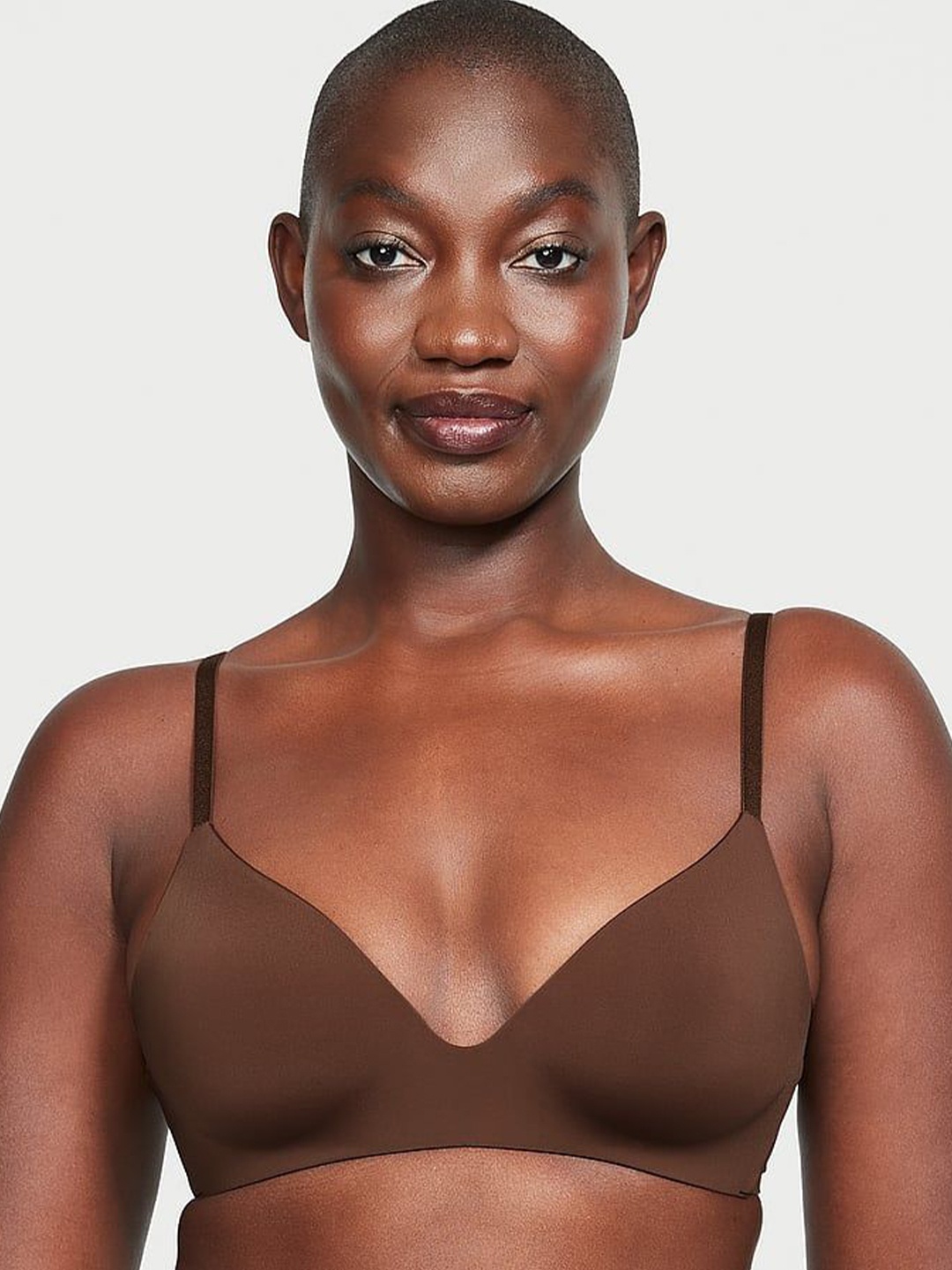 

Victoria's Secret Solid Medium Coverage Lightly Padded Bra, Brown