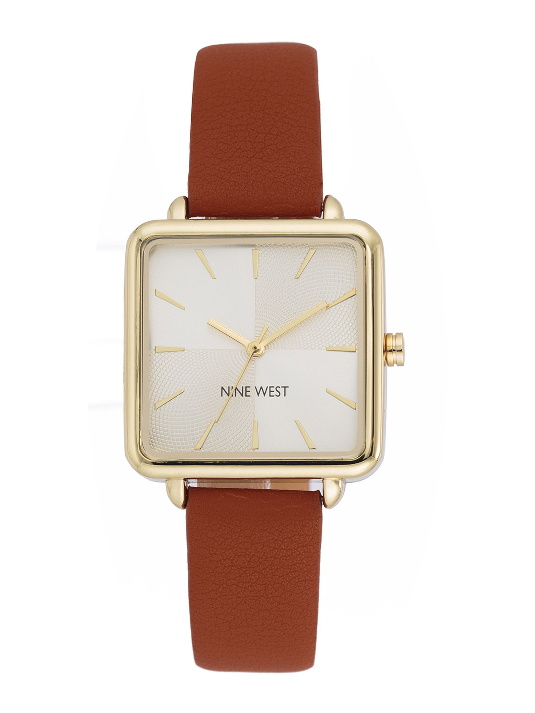 

Nine West Women Dial & Leather Straps Analogue Watch NW-2670GPHY, Brown