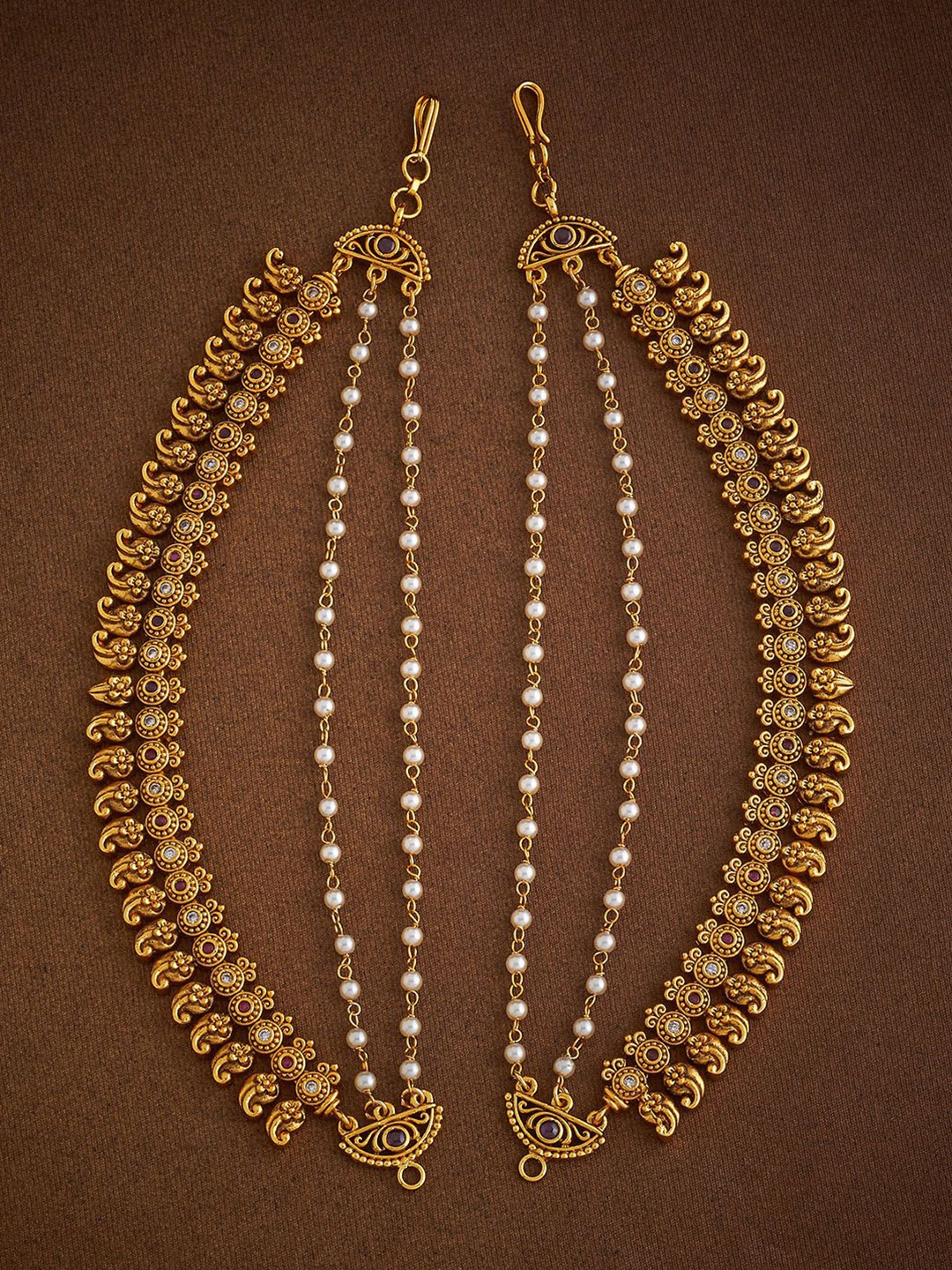 

Kushal's Fashion Jewellery Ethnic Antique Matil, Gold