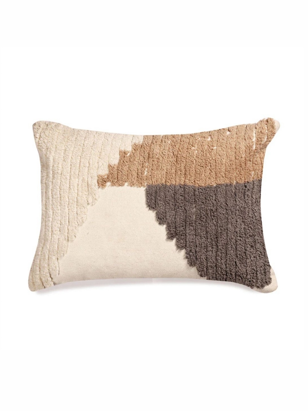 

SASHAA WORLD Beige & Brown Geometric Rectangle Cushion Covers