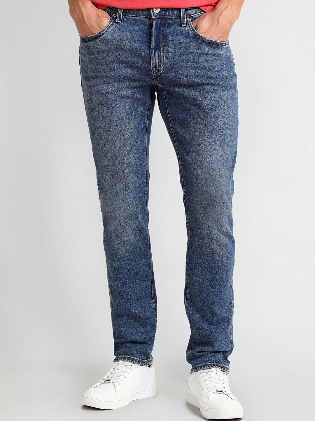 

U.S. Polo Assn. Denim Co. Men Slim Fit Stretchable Jeans, Blue
