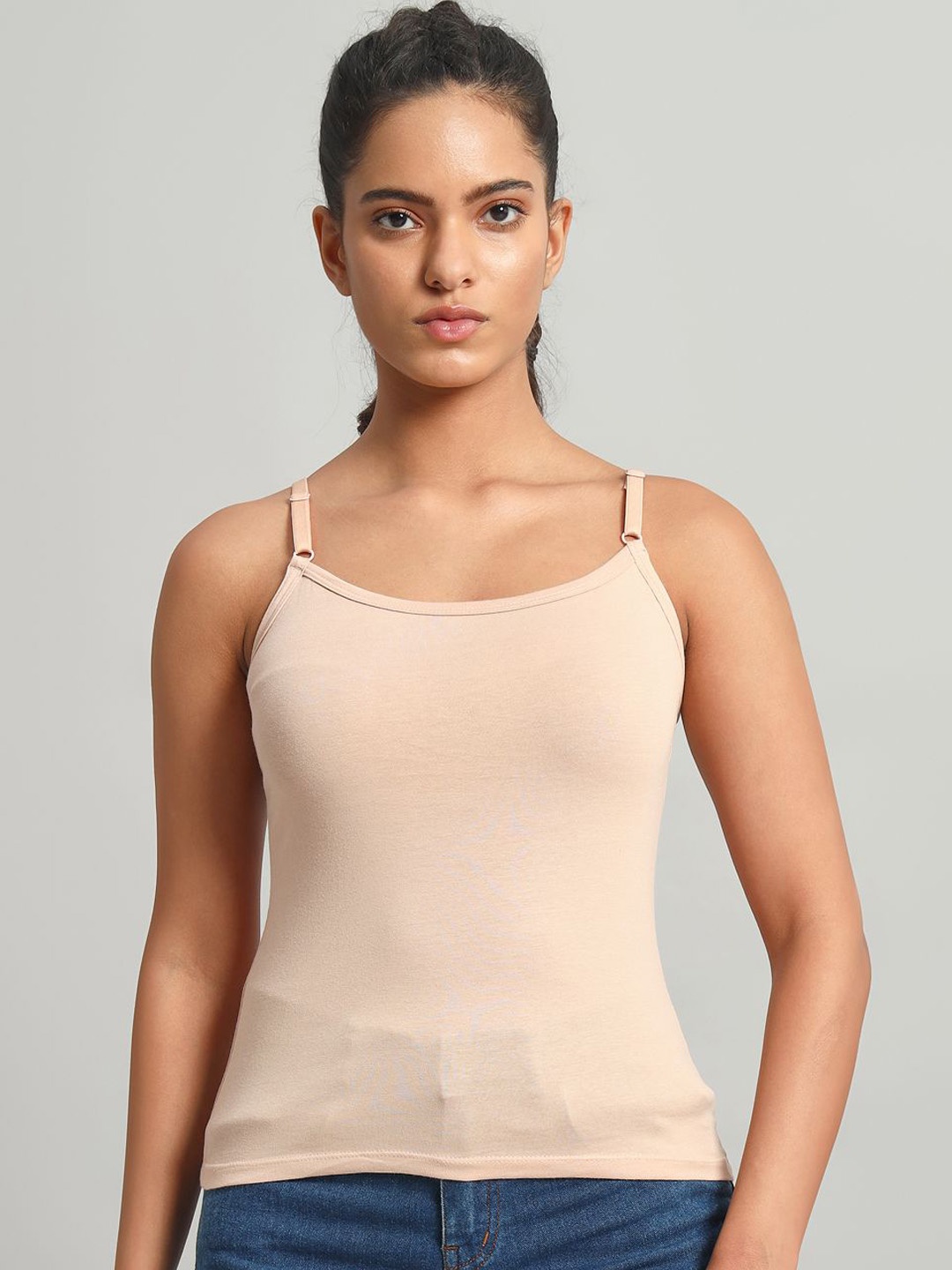 

BLEEDING HEART Cotton Non-Padded Camisoles, Beige