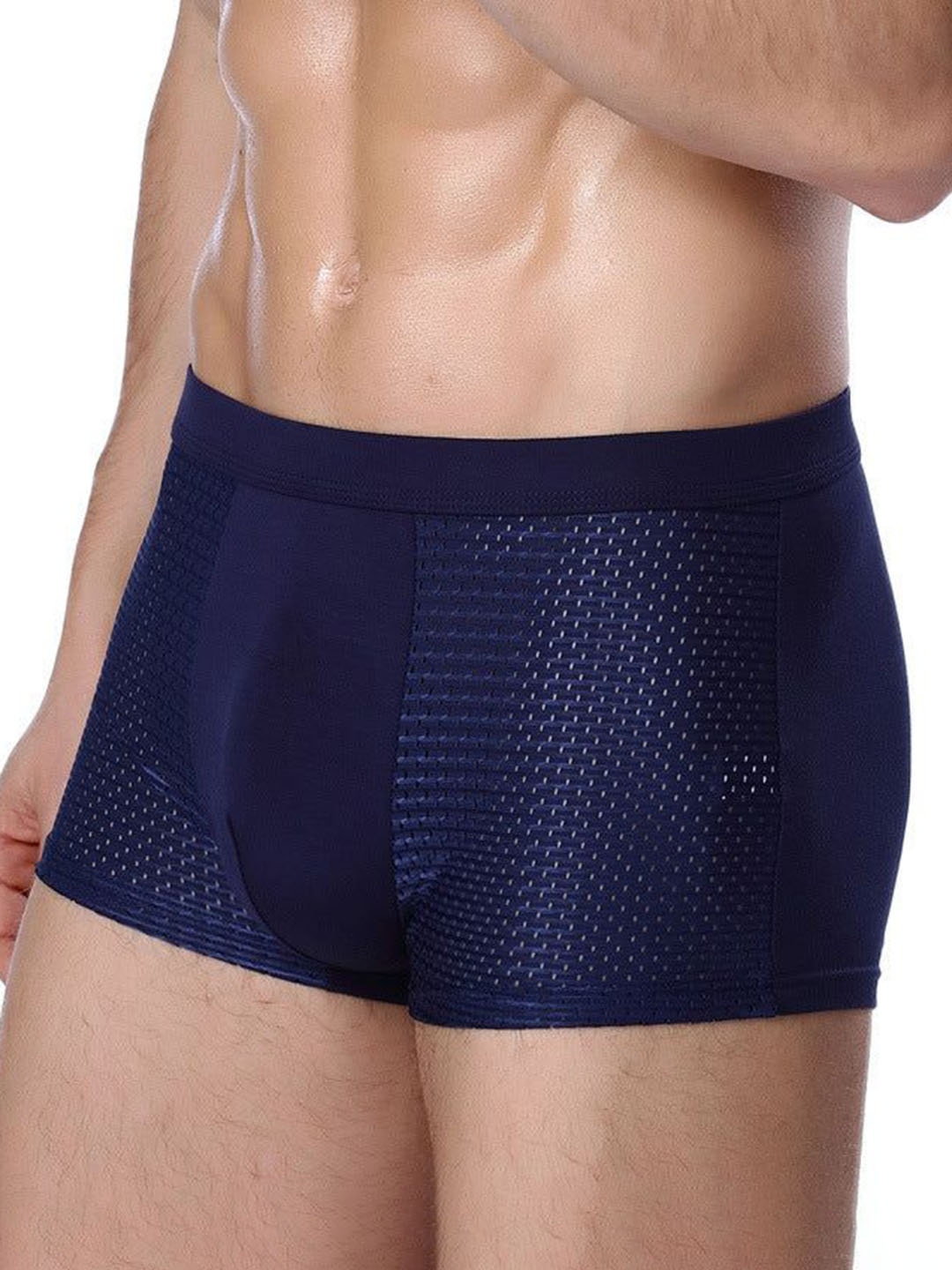 

PANTEAZY Self Design Boxer Style Briefs ZNCOL4-AX-M-BL, Blue