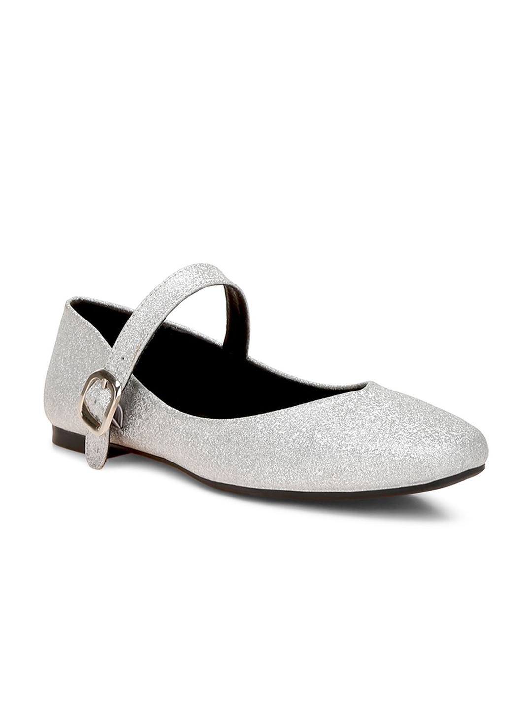 

London Rag Women Leather Ballerinas, Silver