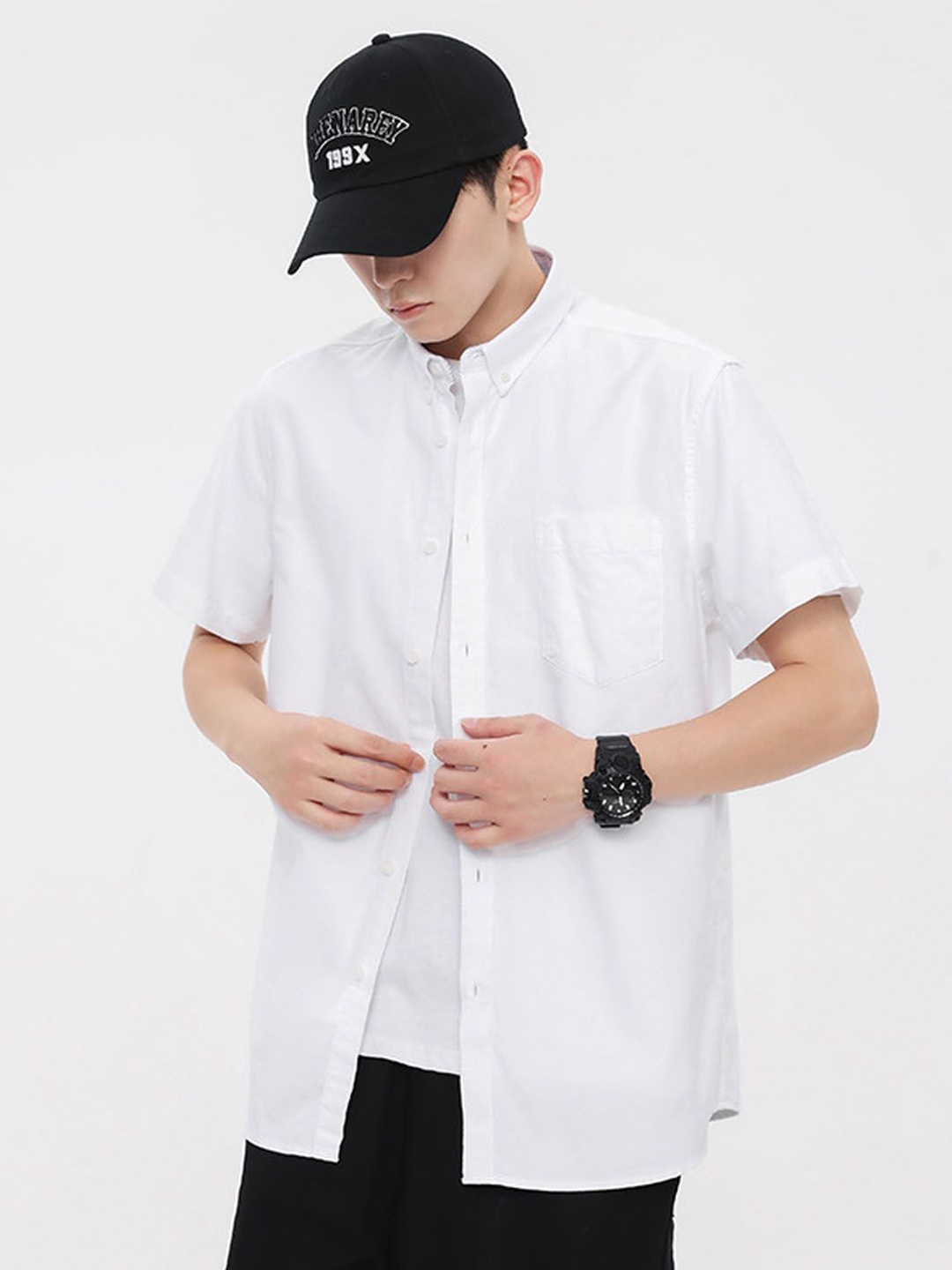 

StyleCast Men Opaque Casual Shirt, White