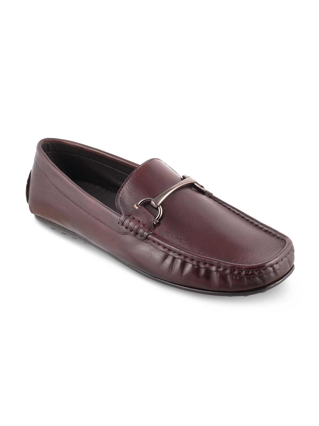 

Tresmode Men Leather Loafers, Brown