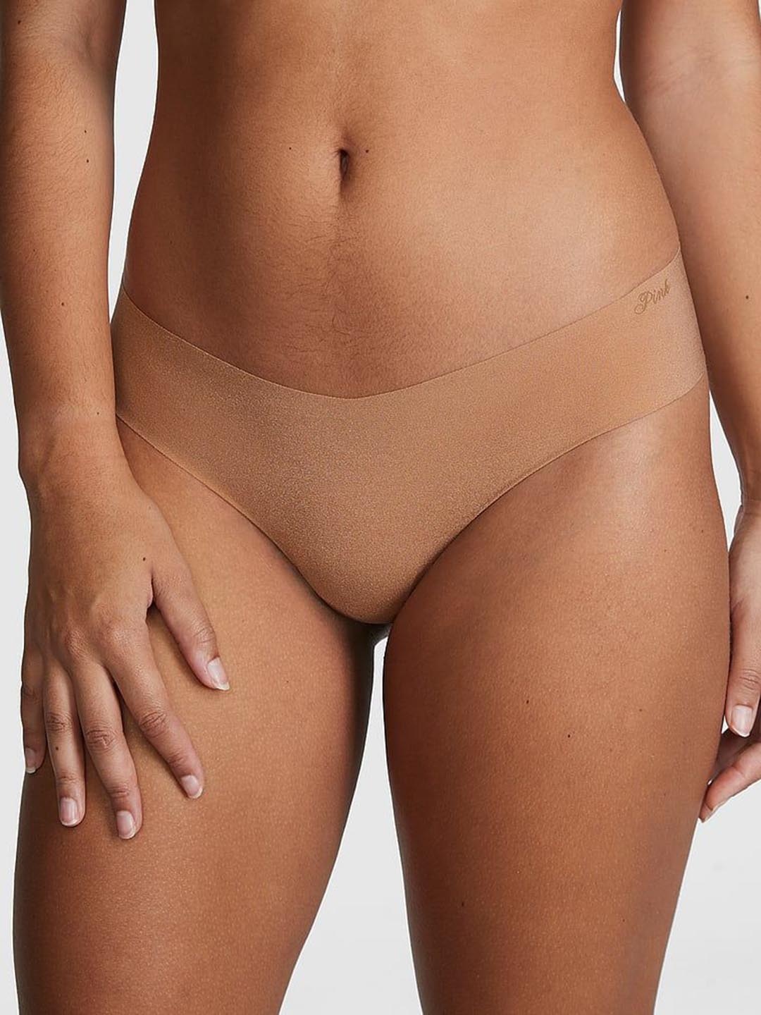 

Victoria's Secret PINK Low Rise Thong Briefs 112411194YQY, Beige