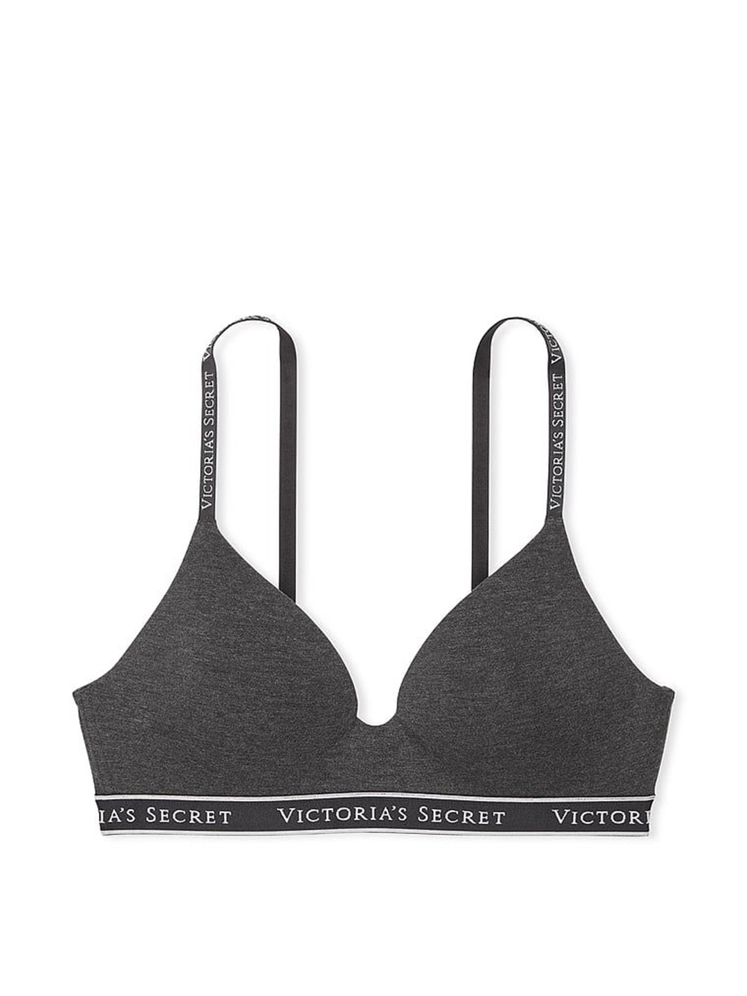 

Victoria's Secret Solid Medium Coverage Lightly Padded Bra, Grey