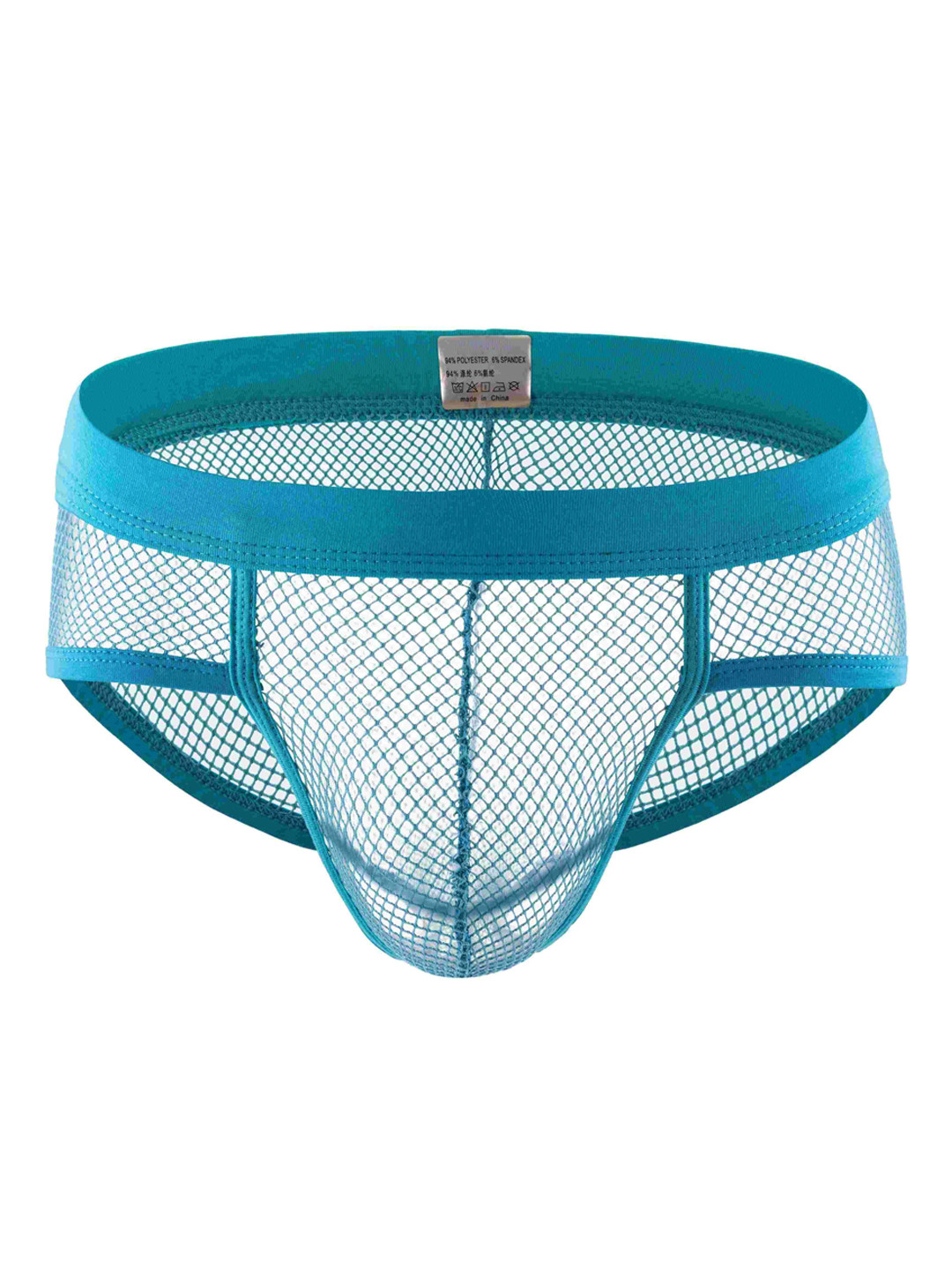 

Panteazy's Lace Basic Self Design Briefs, Blue