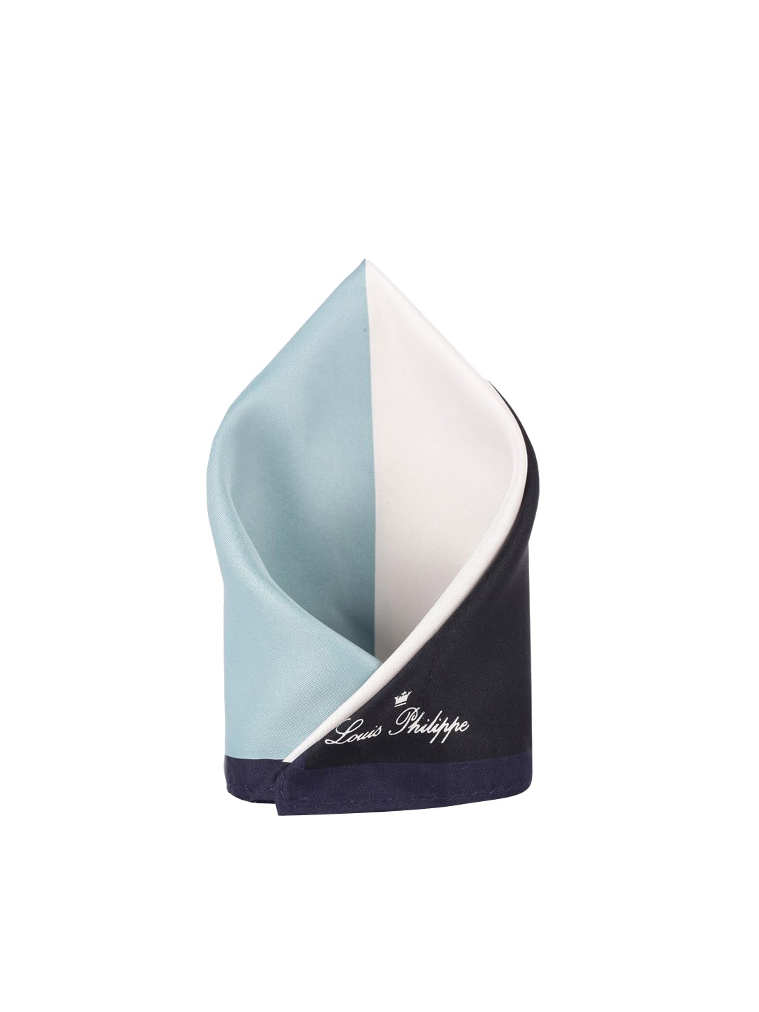 

Louis Philippe Colourblocked Pocket Square, Blue