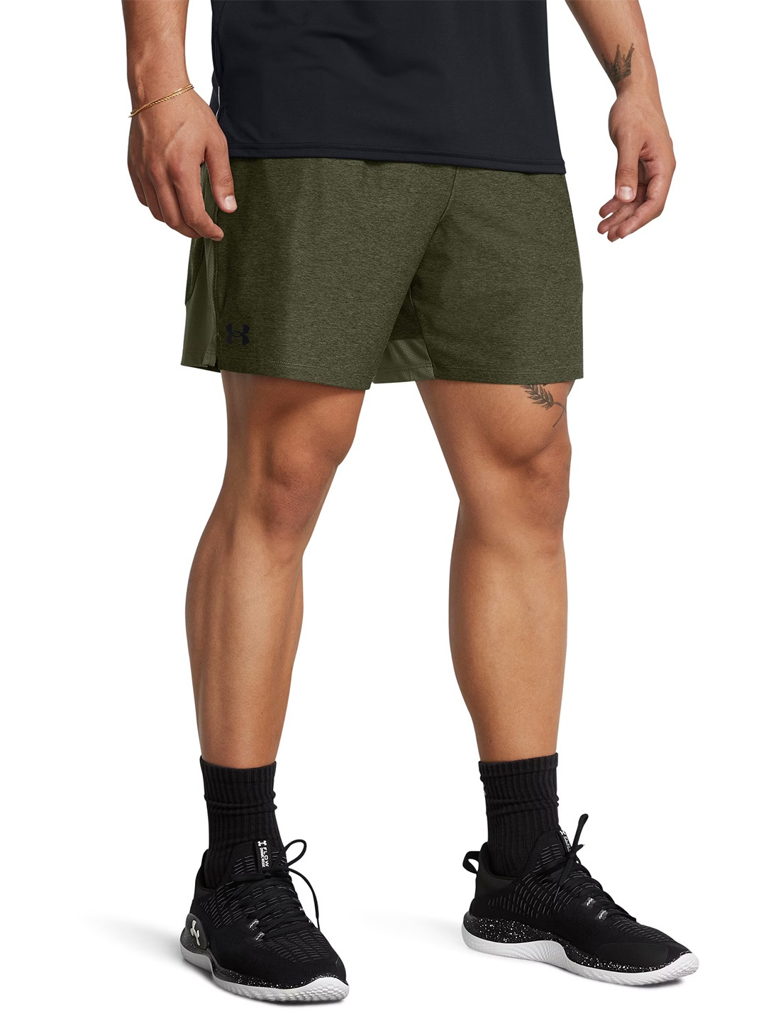 

UNDER ARMOUR Men Loose Fit Training or Gym Sports Shorts, Green