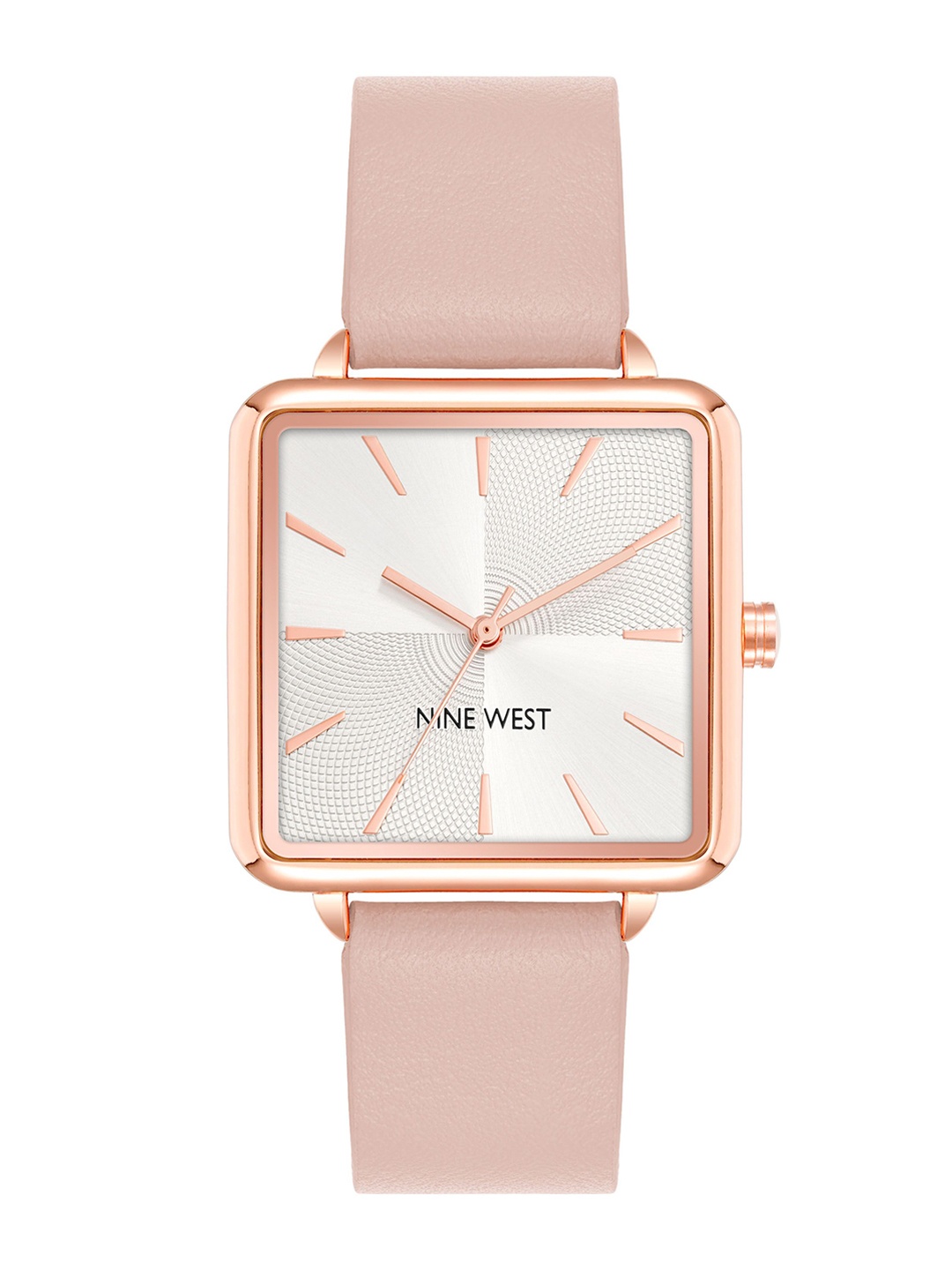 

Nine West Women Dial & Leather Straps Analogue Watch NW-2670RGPK, Pink