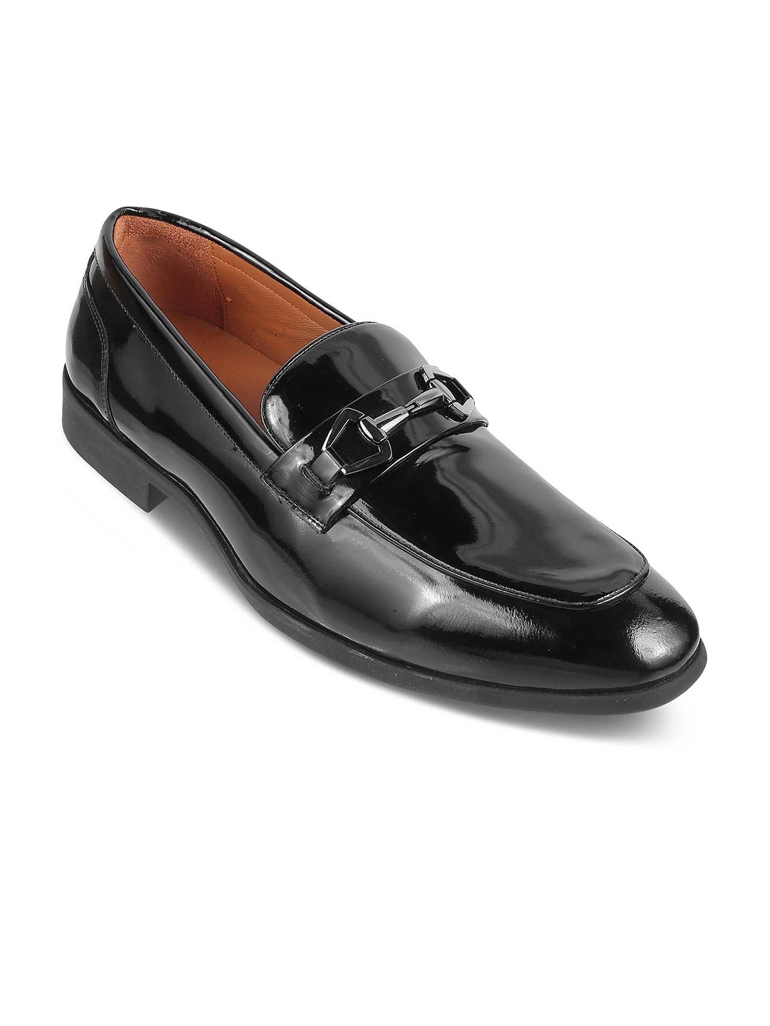 

Tresmode Men Leather Loafers, Black