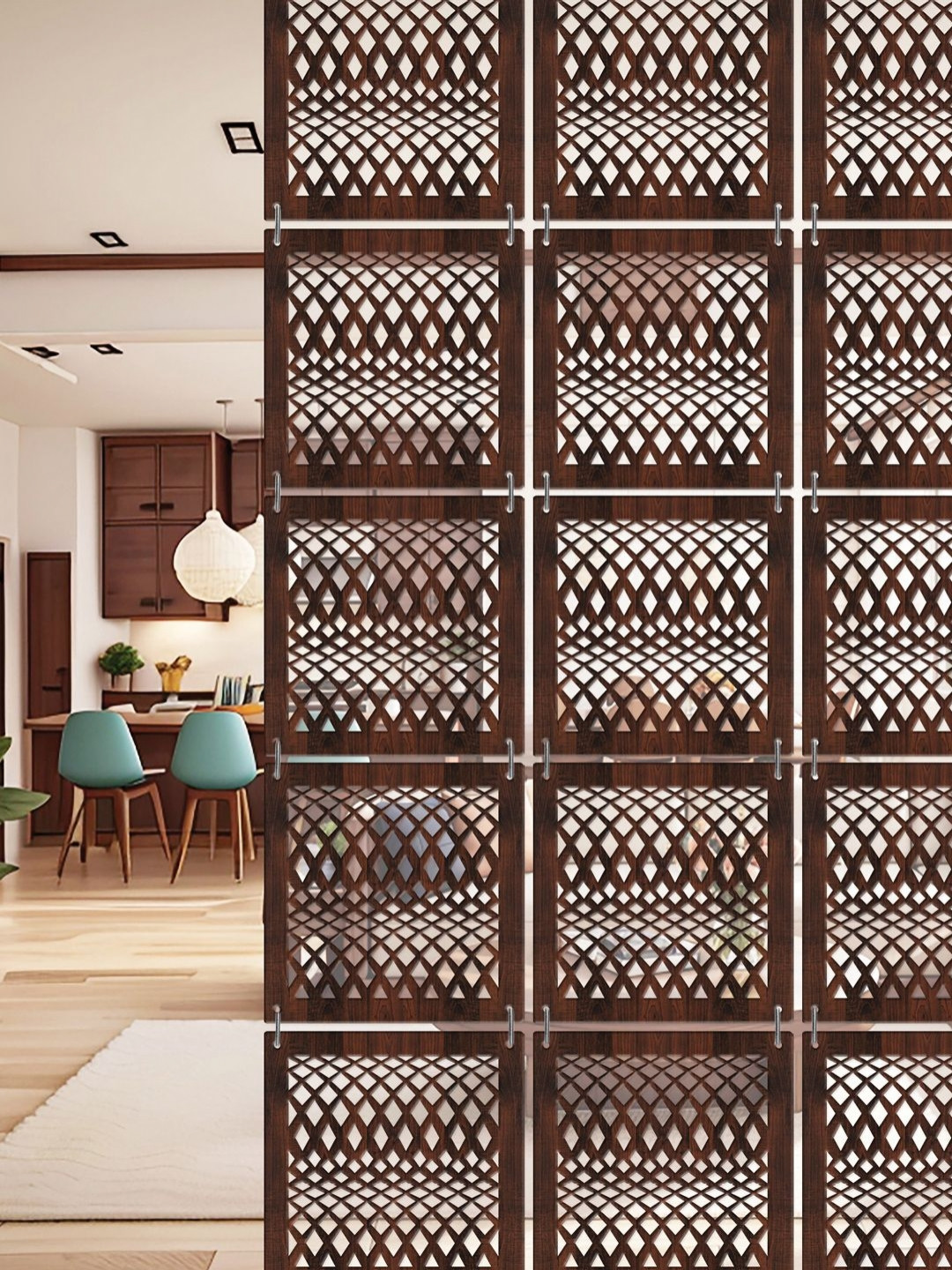 

RANDOM Brown Geometric Window Blinds